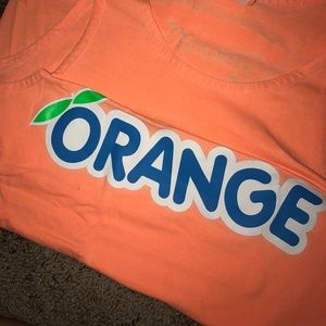 the famous stingray orange tank