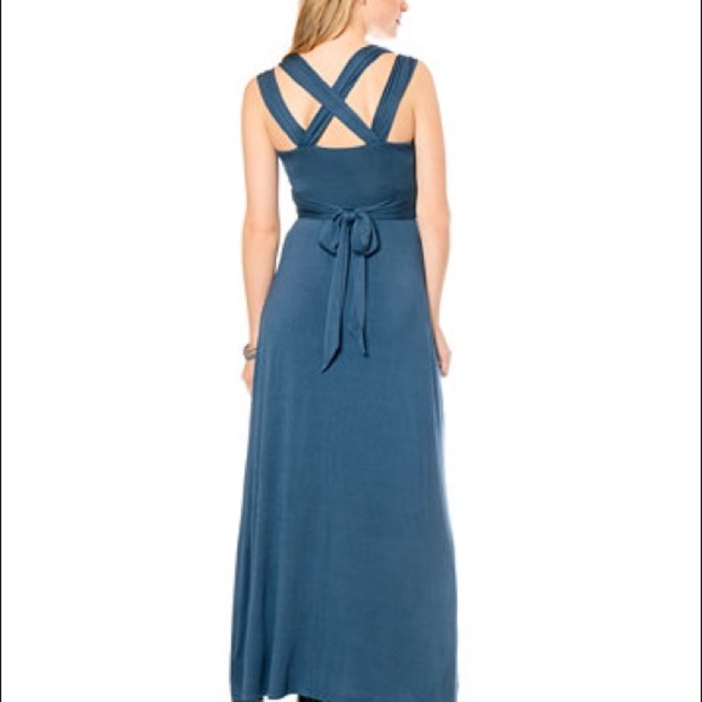 Cross Back Maternity Maxi Dress