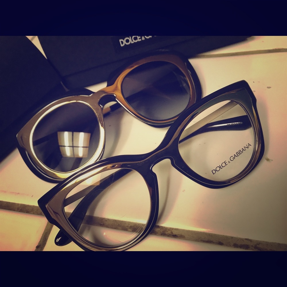 DOLCE &GABBANA EYE/Sunglasses SET AUTHENTIC