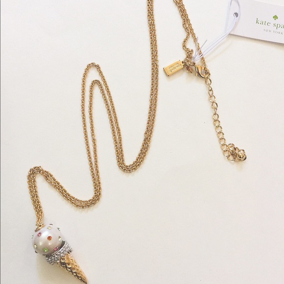 🎉Sale🎉NWT Kate Spade ice cream cone necklace - Picture 4 of 6