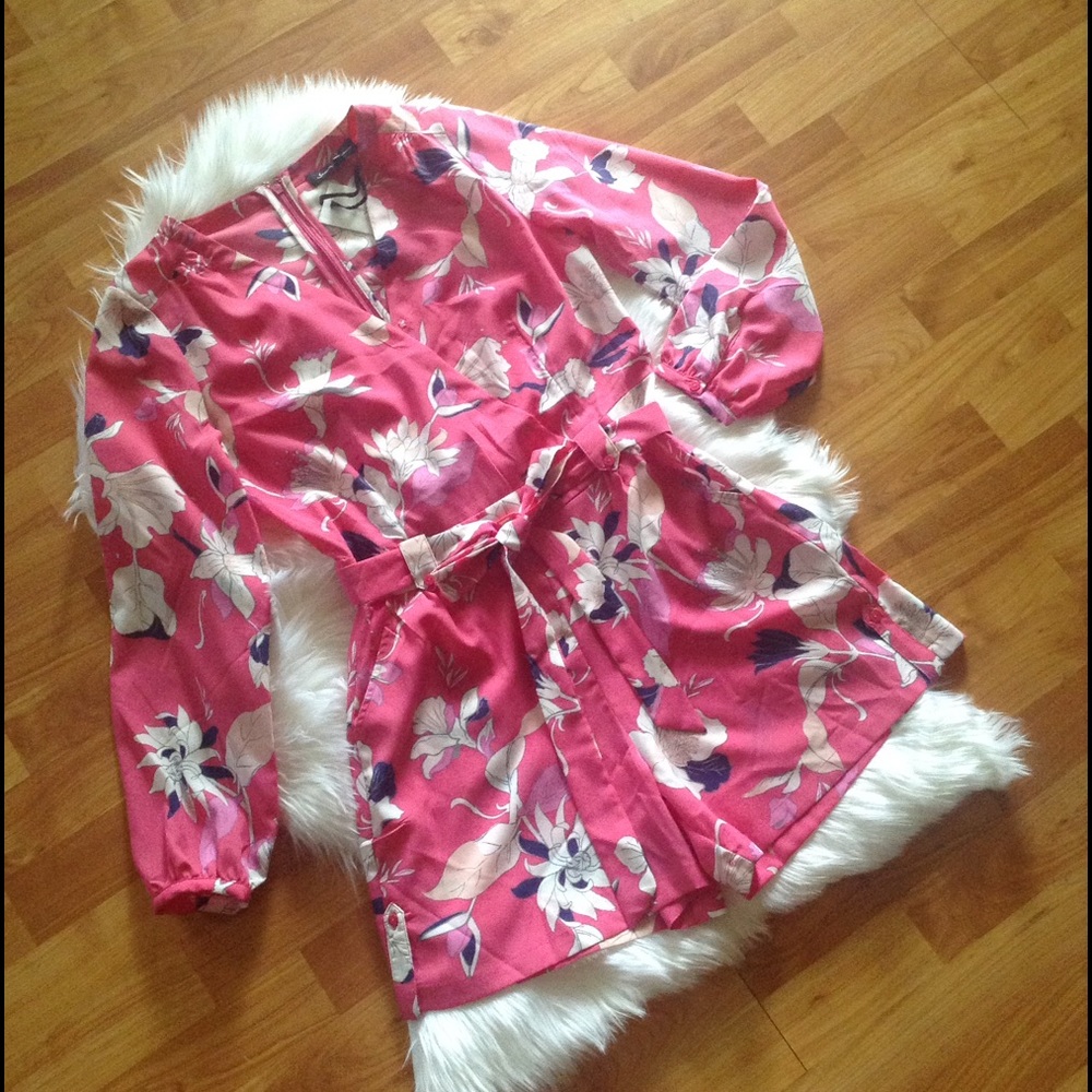 Floral Print Romper.