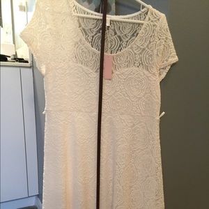 Pink Blush maternity dress.