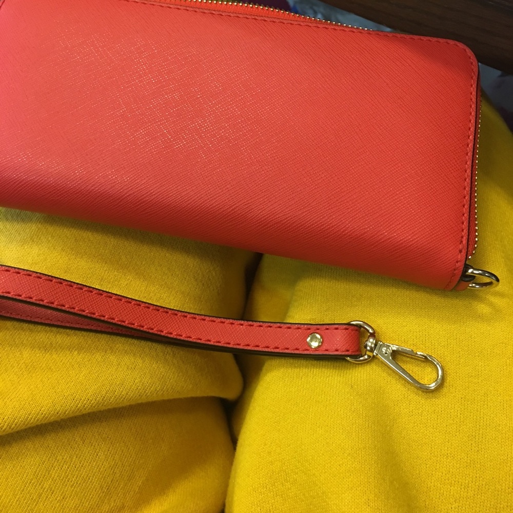 Red leather wallet - Picture 4 of 4