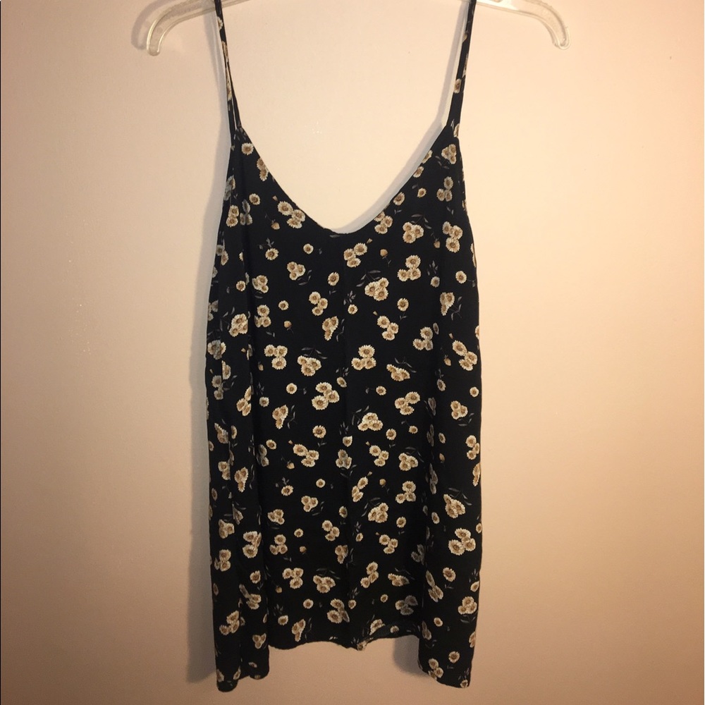 Brandy Melville backless sunflower sundress