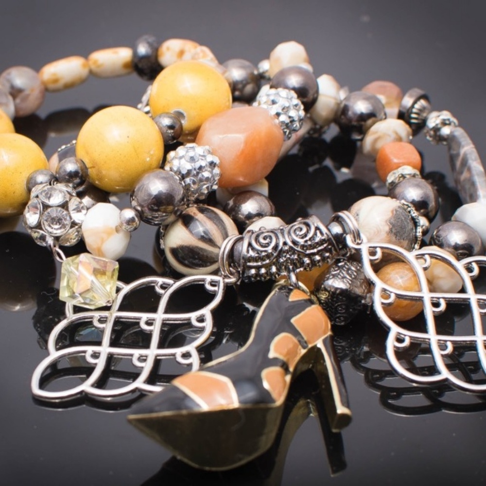 Ladies bracelet earth tone colors