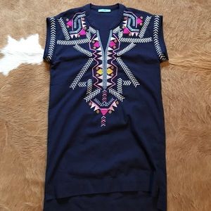 Karlie embroider tunic dress