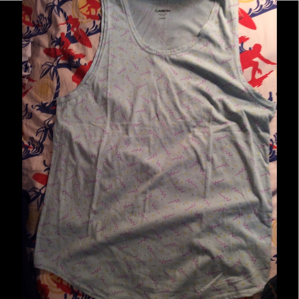 Retro Baby Blue Tank Top