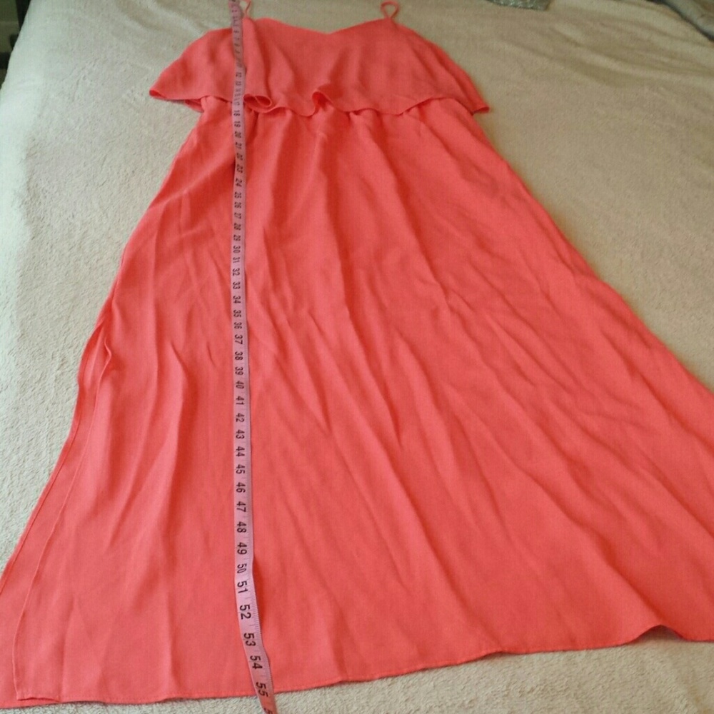Mossimo Coral Maxi Dress. Size Med. EUC. - Picture 6 of 8