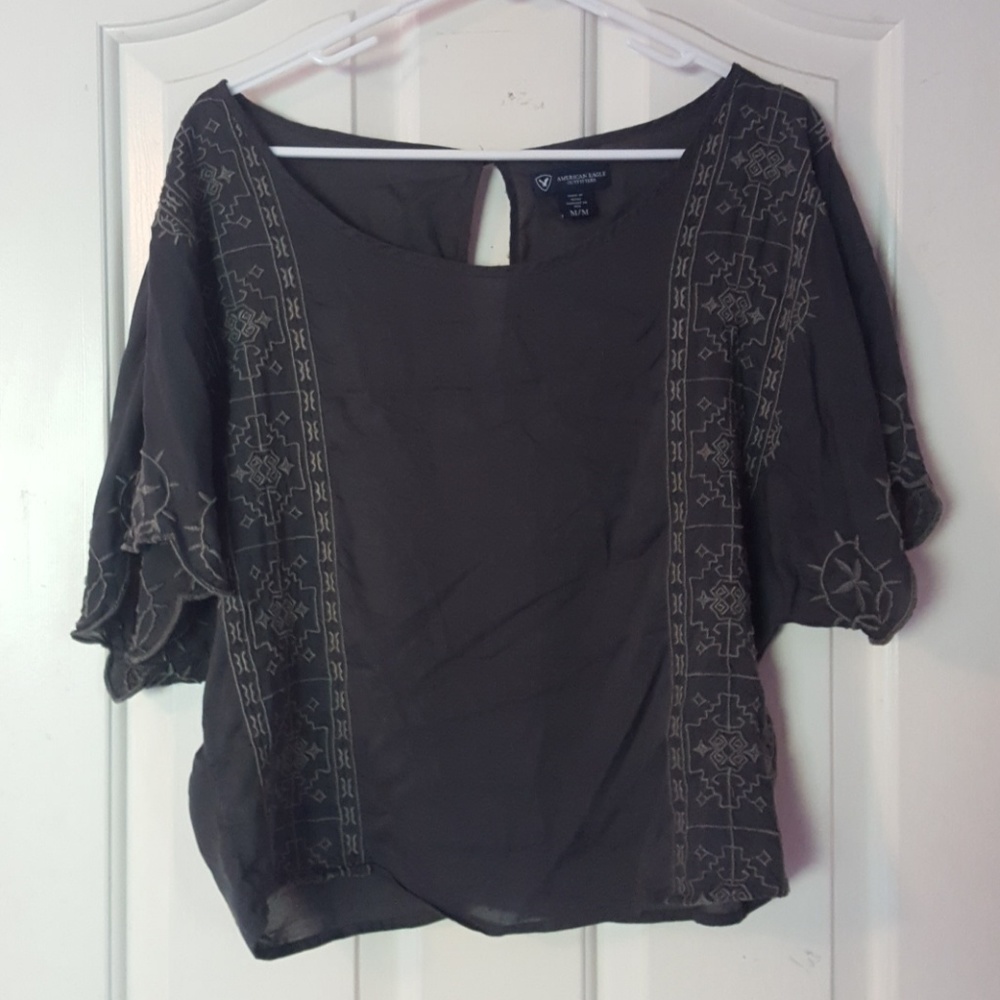 Flowy embroidered blouse