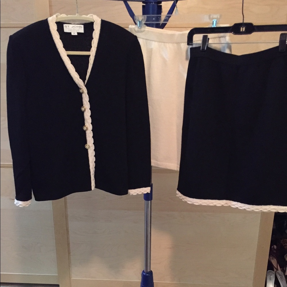 St John - 3 piece suit, one jacket, 2 skirts