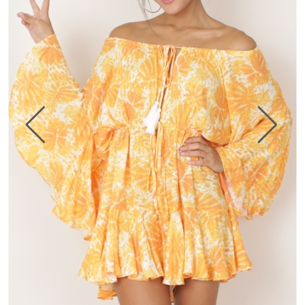 Yellow Boho Romper