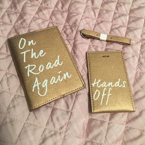 Fab fit fun luggage tag and passport holder NWOT