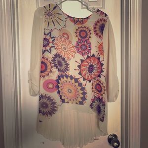 Asymmetrical Psychedelic Blouse