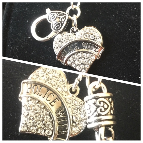 ⭐️3/$12 Women's Bracelet Police 👮 Wife ❤️ - Picture 3 of 4