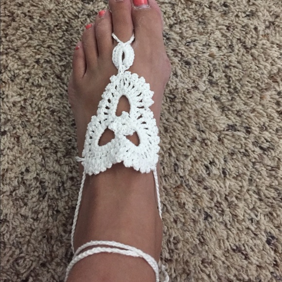 🌼 Crochet Ankle/Toe Footless Sandal - Picture 3 of 6
