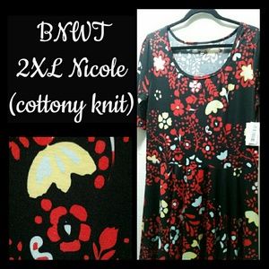 BNWT LuLaRoe 2XL Nicole dress CROSS POSTED