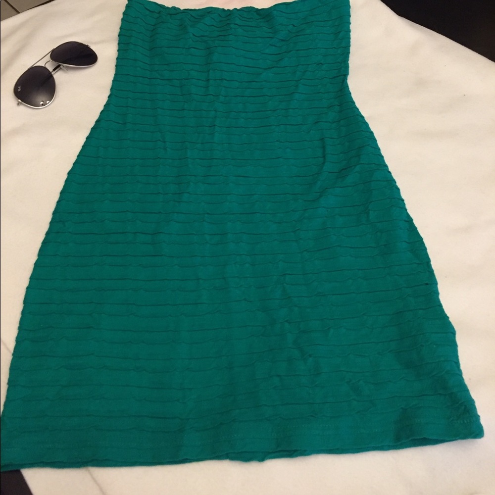 Never worn green forever 21 green tubular dress