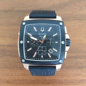 Bulova leather watch