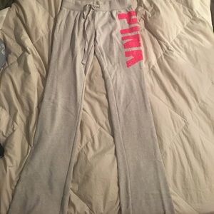 PINK sweatpants with sequence.