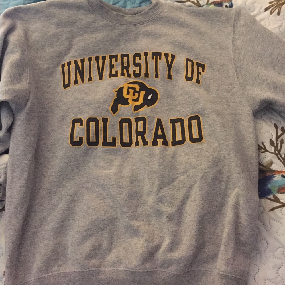 CU Boulder crew neck sweatshirt