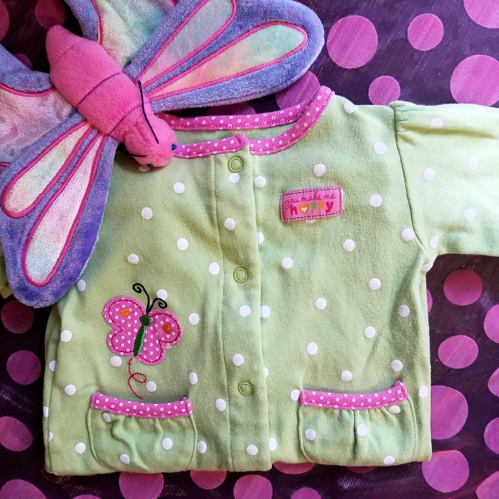 3 Month Infant Footed Onesie Long Sleeve