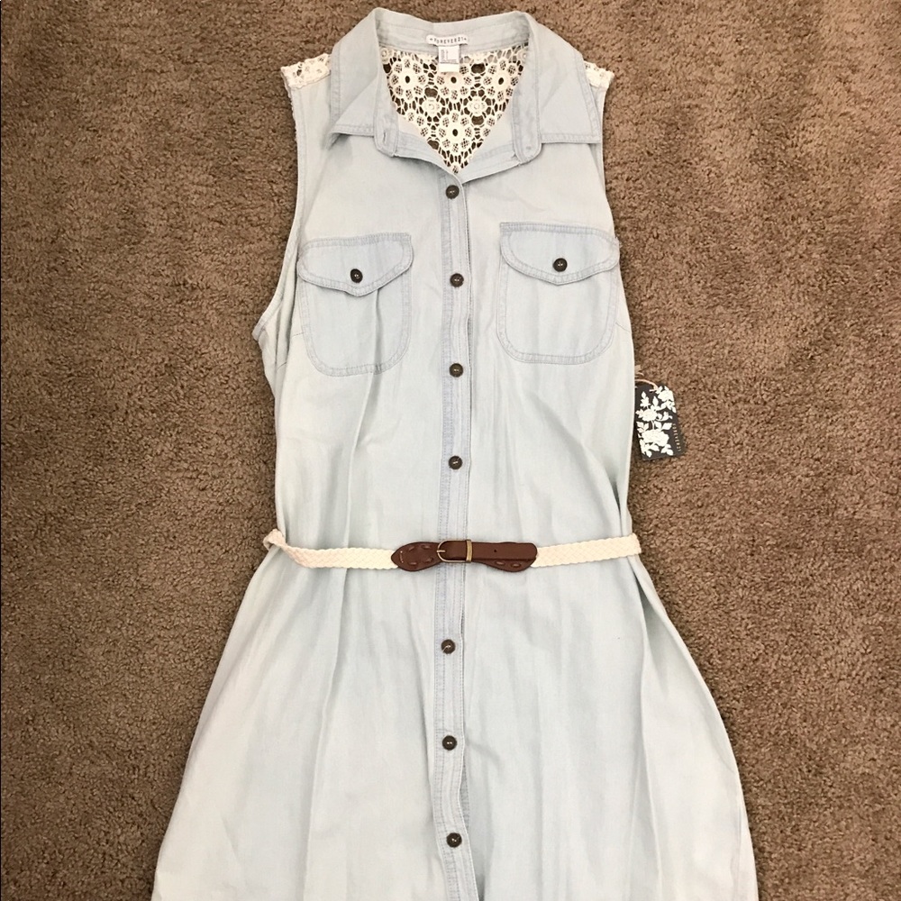 Brand new jean feeling dress.