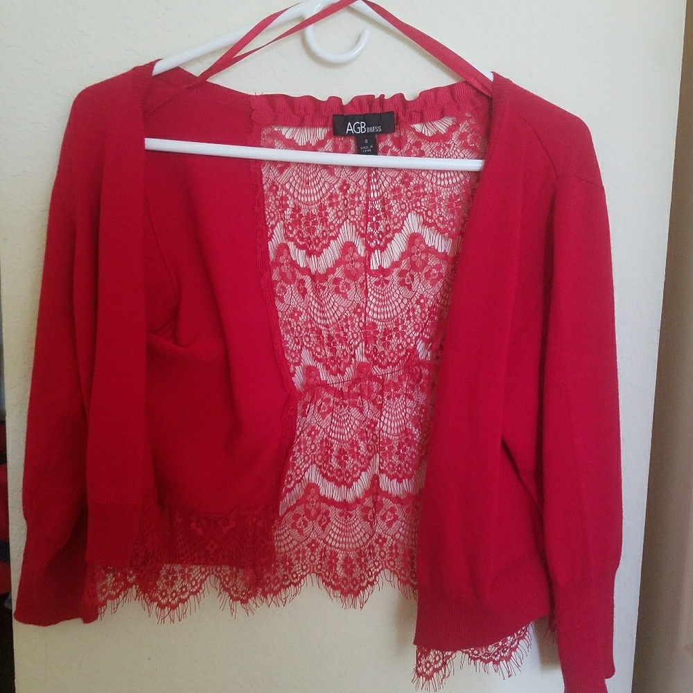 Sheer back cardigan