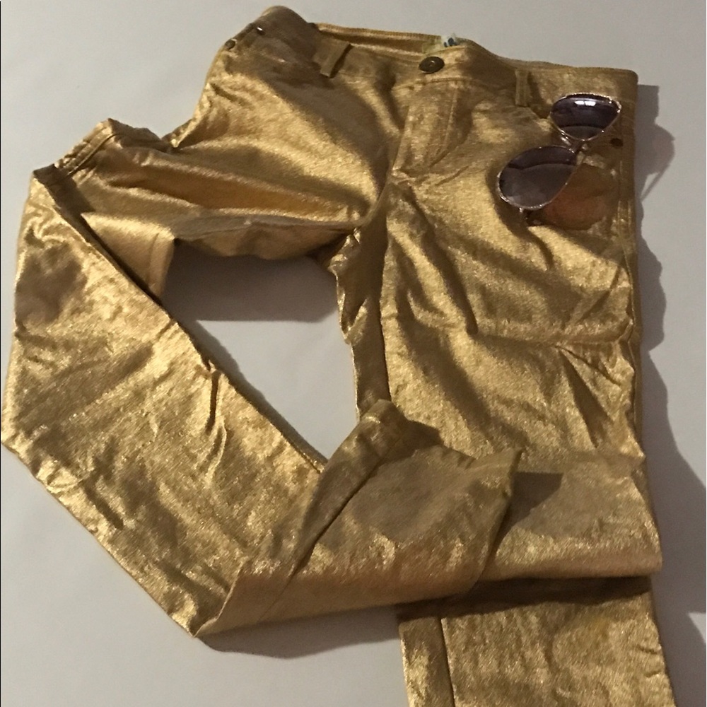Gold pants