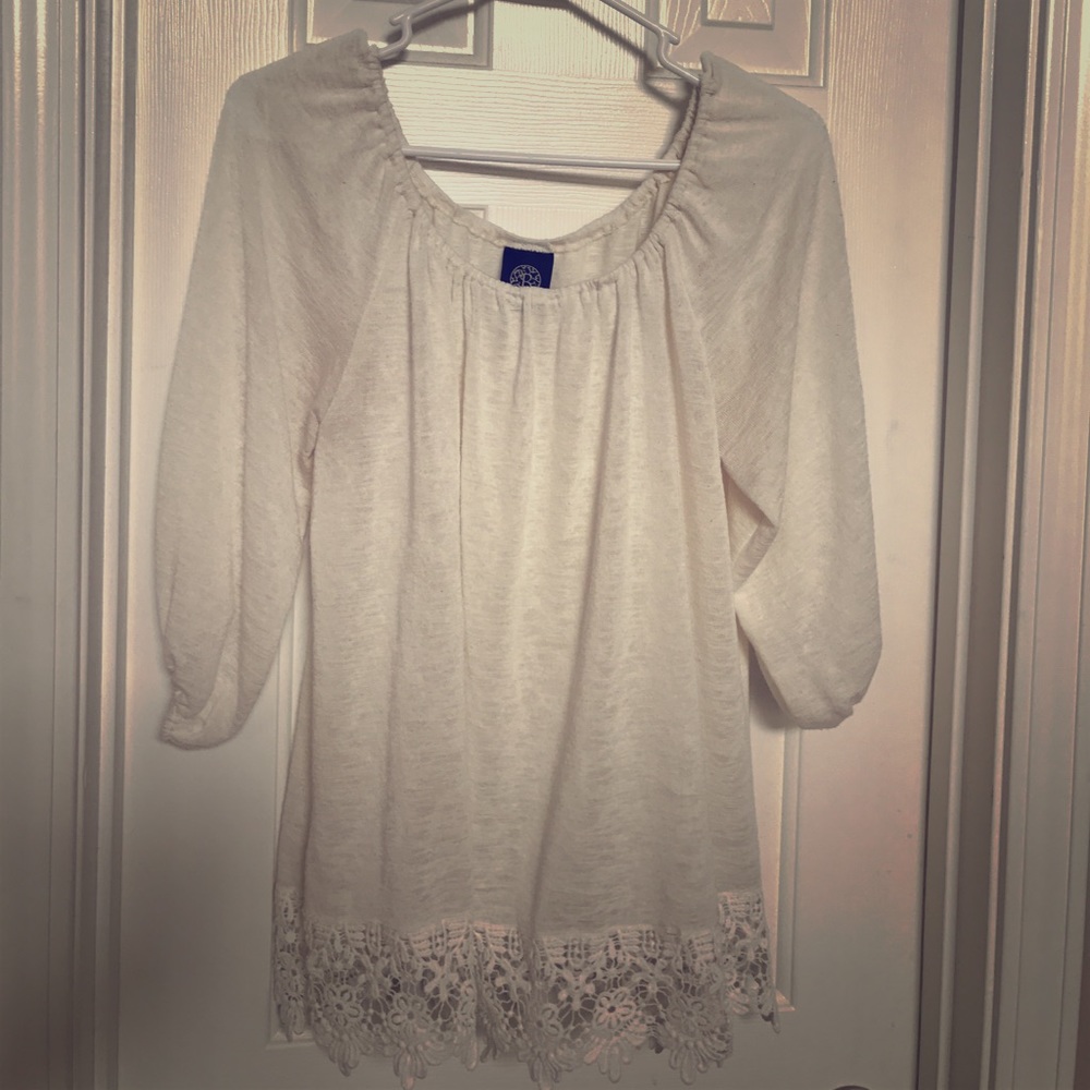 Beige Embellished Top