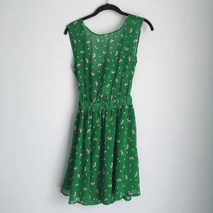 American apparel chiffon tie back dress