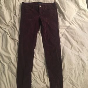 American Eagle Corduroy Burgundy pants