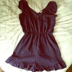 Urban Outfitters polka dot ruffle romper