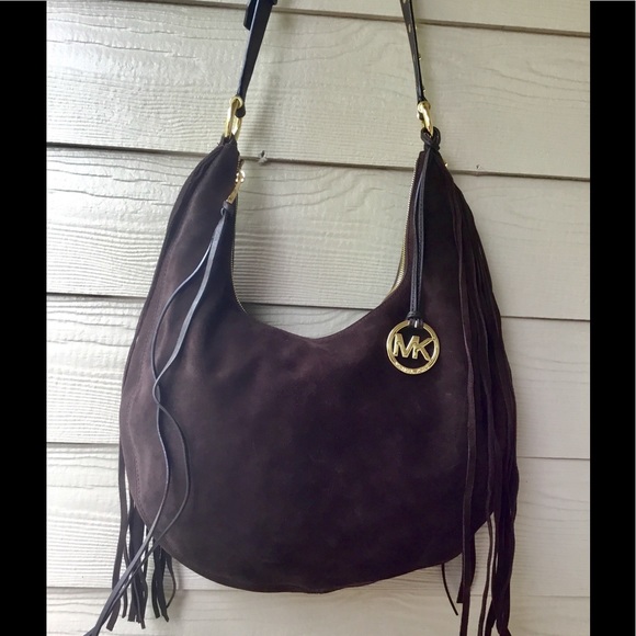 58 off Michael Kors Handbags Michael Kors Rhea Slouchy Suede Hobo