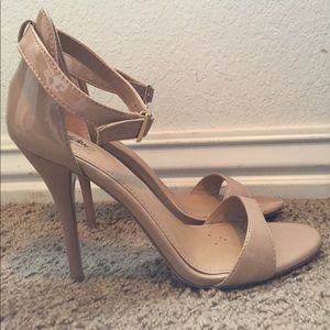 Nude Heels with Ankle Straps