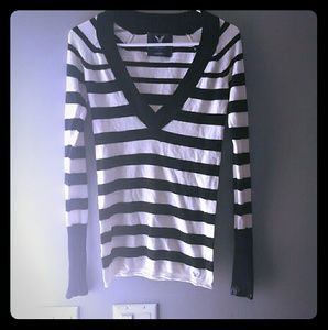 Black and white sweater