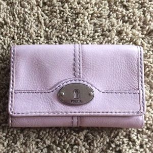 Fossil Lavender Wallet EUC