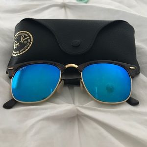 Blue flash lens clubmasters