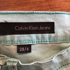 Calvin Klein Turquoise Summer-Weight Jeans