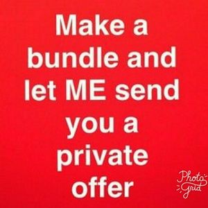 MAKE A BUNDLE & I WILL SEND YOU A SPECIAL OFFER!