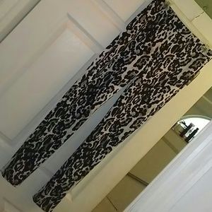 NWT Black and White Leopard Print Pants