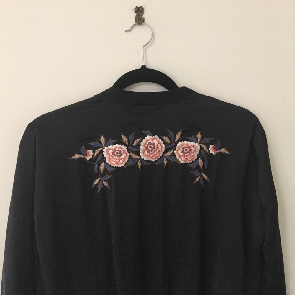 Zara Embroidered Crop Top