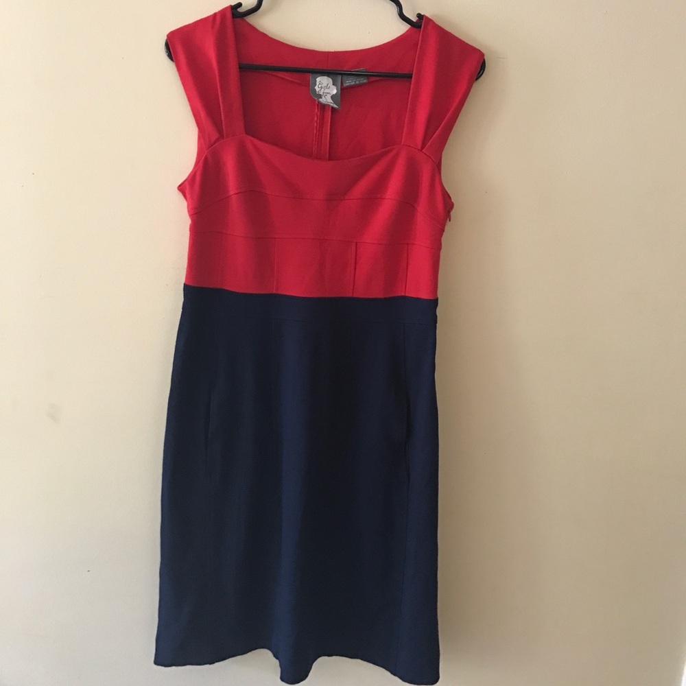 Anthropologie Girls from Savoy red blue dress 2