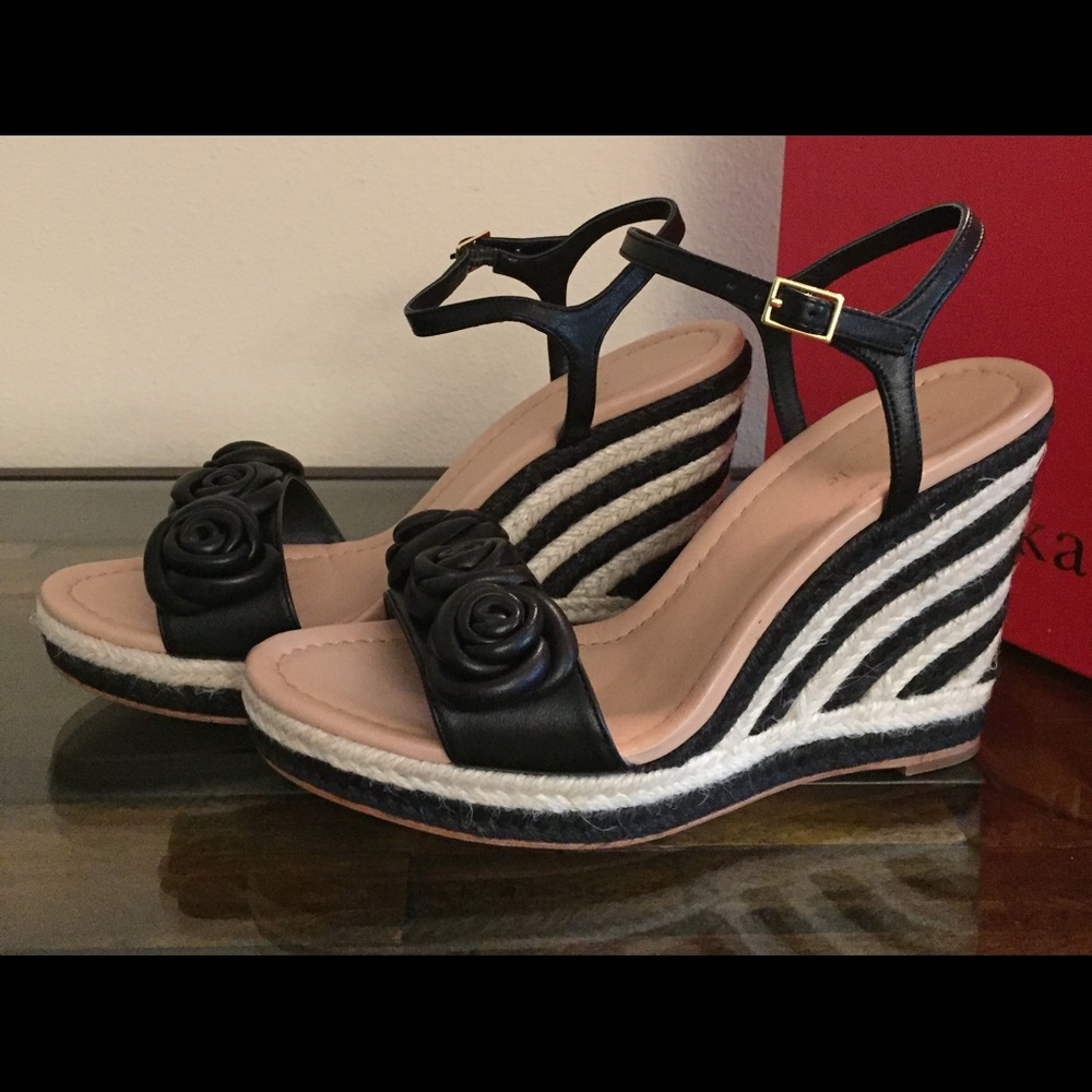 Kate Spade jill rosette espadrille platform sandal - Picture 2 of 6