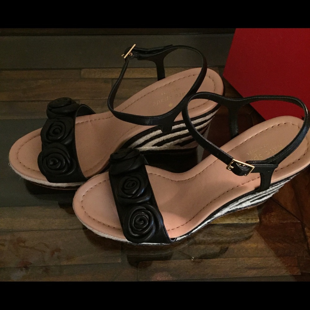 Kate Spade jill rosette espadrille platform sandal - Picture 4 of 6