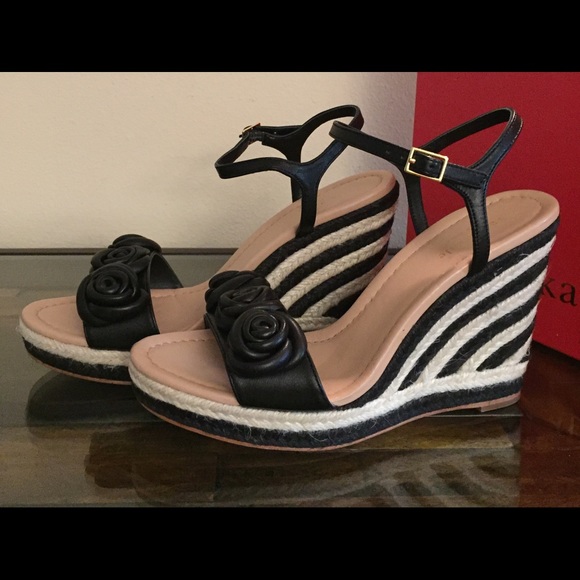 Kate Spade jill rosette espadrille platform sandal - Picture 2 of 6