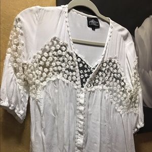 White Lacey Blouse
