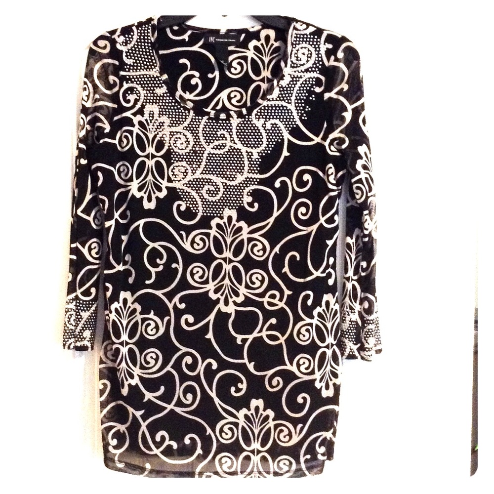 Black and White tunic