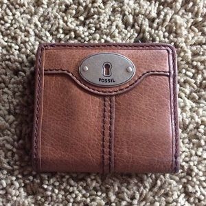 Fossil Brown Leather Bi-Fold Wallet