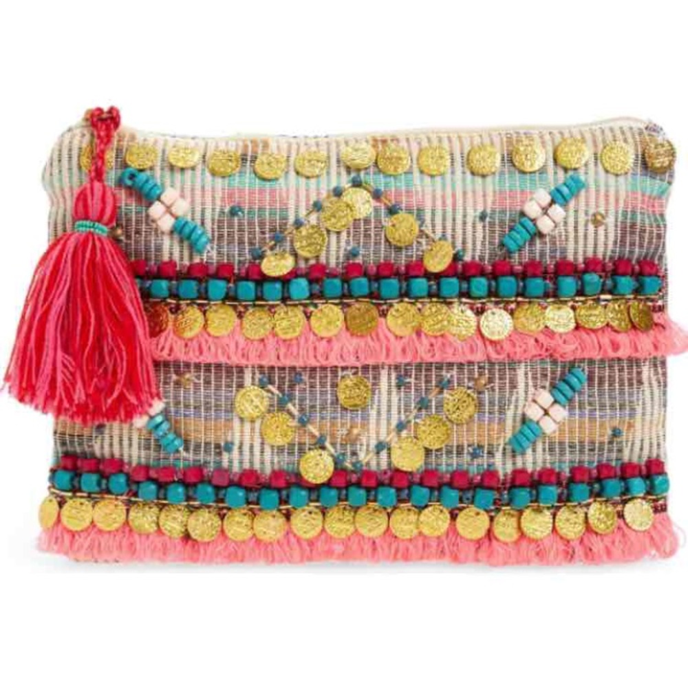 Fantasia colorful beaded handbag! NWT