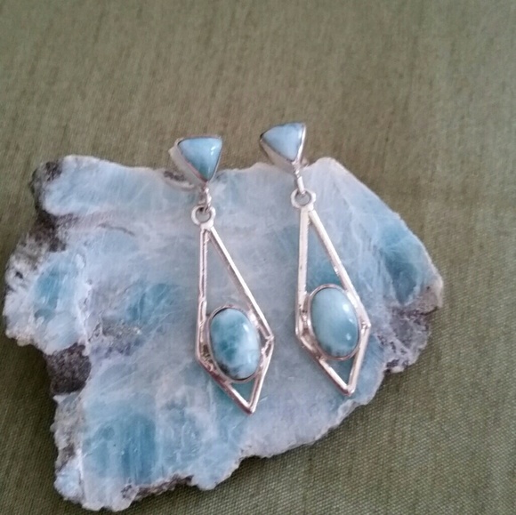 Jewelry - Larimar earrings